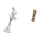 thumbnail image 5 of Escultura De Figura De Bailarina Elegante Con Reloj De Pie En Miniatura, Adorno De Arte Moderno Creativo Para Dormitorio, Chimenea, Entrada De Oficina, Decoración De Sala De Estar, Modelo, 5 of 8