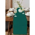 thumbnail image 2 of Hokiten Table Runners 108 Inches Long Dress Scarves, Dark Green Farmhouse Coffee/Dining/Kitchen Table Runner for Living Room, Modern Pure Dark Green 13x108 Inch, 2 of 7