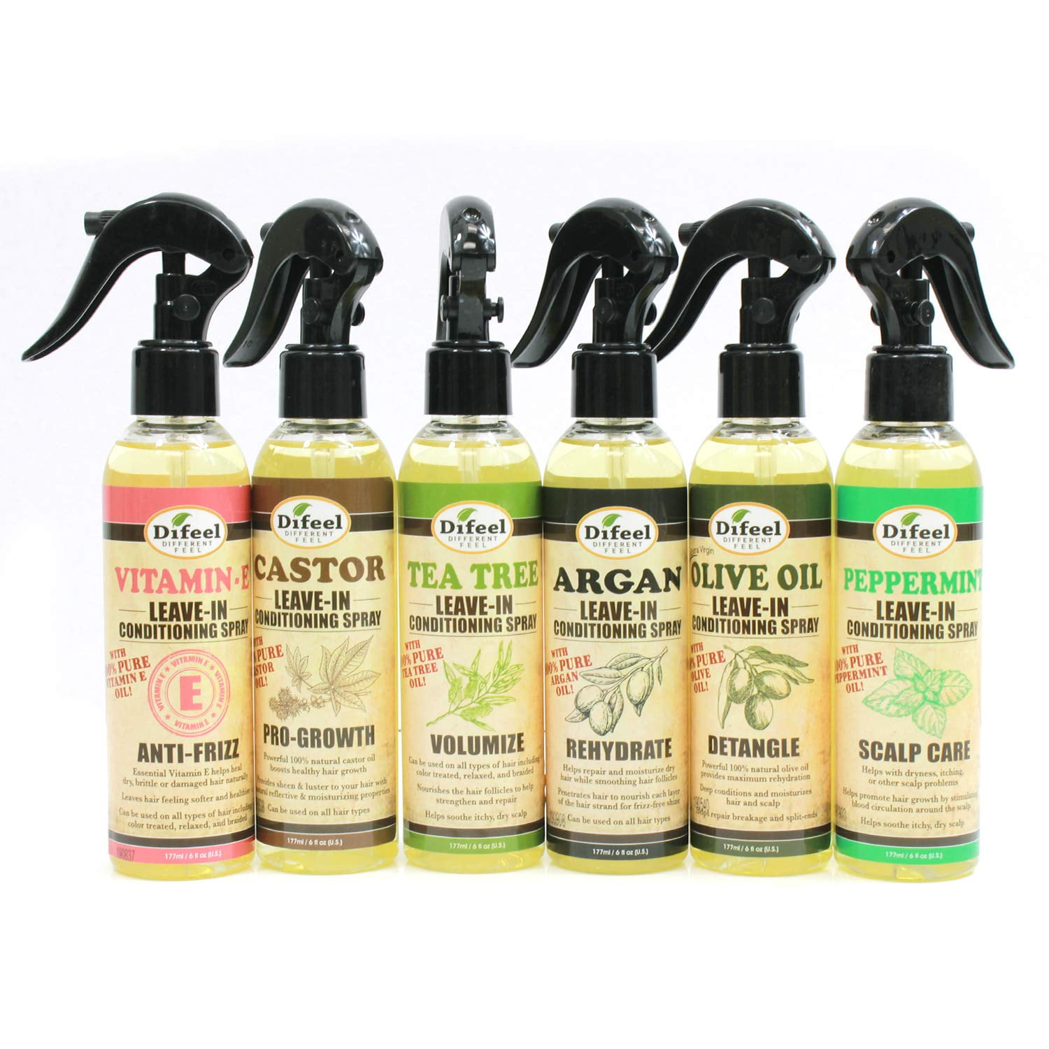 Difeel Leave In Conditioning Spray Collection 6PC SET