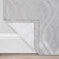 thumbnail image 6 of Eclipse Caprese Geometric Wave Blackout Thermalayer Grommet 52 x 84 Curtain Panel in Silver, 6 of 6
