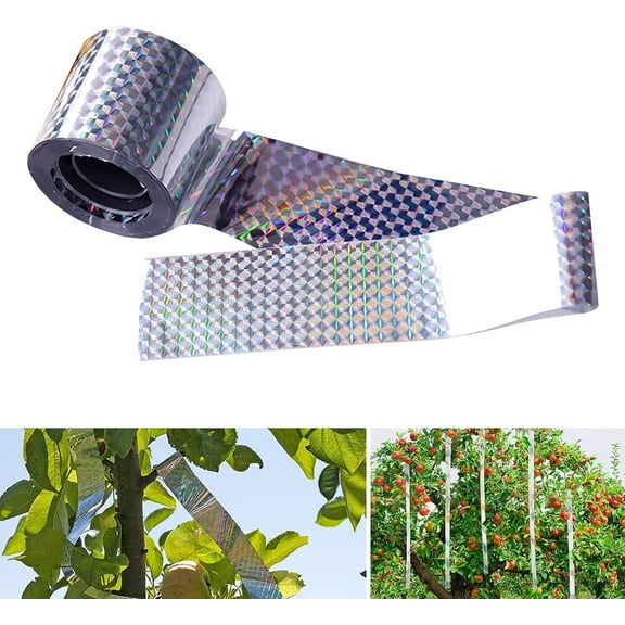 Reusable Bird Deterrent, Reflective Tape For Effective Garden Protection, Weatherproof And Easy To Install Yard Decoration (Width 4.8Cm * Length 80M)