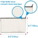 thumbnail image 4 of Paquete de 15 bolsas de algodón en blanco, bolsas artesanales con cremallera, bolsa de maquillaje para almacenamiento estacionario de cosméticos (blanco roto, cremallera negra oscura, 21 x 12 cm) Rojo Verde, 4 of 5