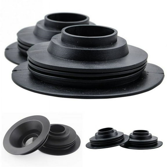 Pair Car Headlight Housing Extended Dust Covers Boot Cap Silicone Pad 32mm ID