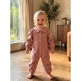 thumbnail image 6 of RUINIXCW Infant Girl Romper Puff Long Sleeve Solid Color Fall Jumpsuit, 6 of 7