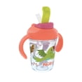 thumbnail image 5 of Nuby 2 Handle 8oz Multi-Function 2-in-1 Cup with Free Flow 360° Weighted Straw & Hard Spout, Tropical, 5 of 8