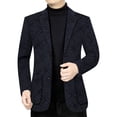 thumbnail image 1 of Traje de primavera y otoño para hombre de mediana edad, traje casual de una pieza para papá delgado, ropa superior, chaqueta de traje para hombre sin planchar, 1 of 2