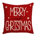 thumbnail image 4 of fundas de almohada de Navidad , funda de almohada de lino rústico para festividades,rojo y blanco, para sofá, sillón, decoración de NavidadA4PCS, 4 of 5