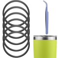 thumbnail image 1 of Gasket Replacement Compatible with Yeti, 6 Pack 30 oz Lid Seal for Yeti Stainless Steel Insulated Tumbler Mugs, Silicone O-Ring Parts with A Tweezer, 1 of 6