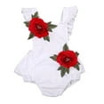 thumbnail image 3 of Newborn Baby Girls Infant Clothes Embroidered Romper Jumpsuit Bodysuit Sunsuit, 3 of 5