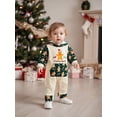 thumbnail image 3 of BemeyourBBs Newborn Baby Boys Girls Christmas Outfit Gingerbread Man Romper Christmas Long Sleeve Pocket Hooded Jumpsuit, 3 of 9