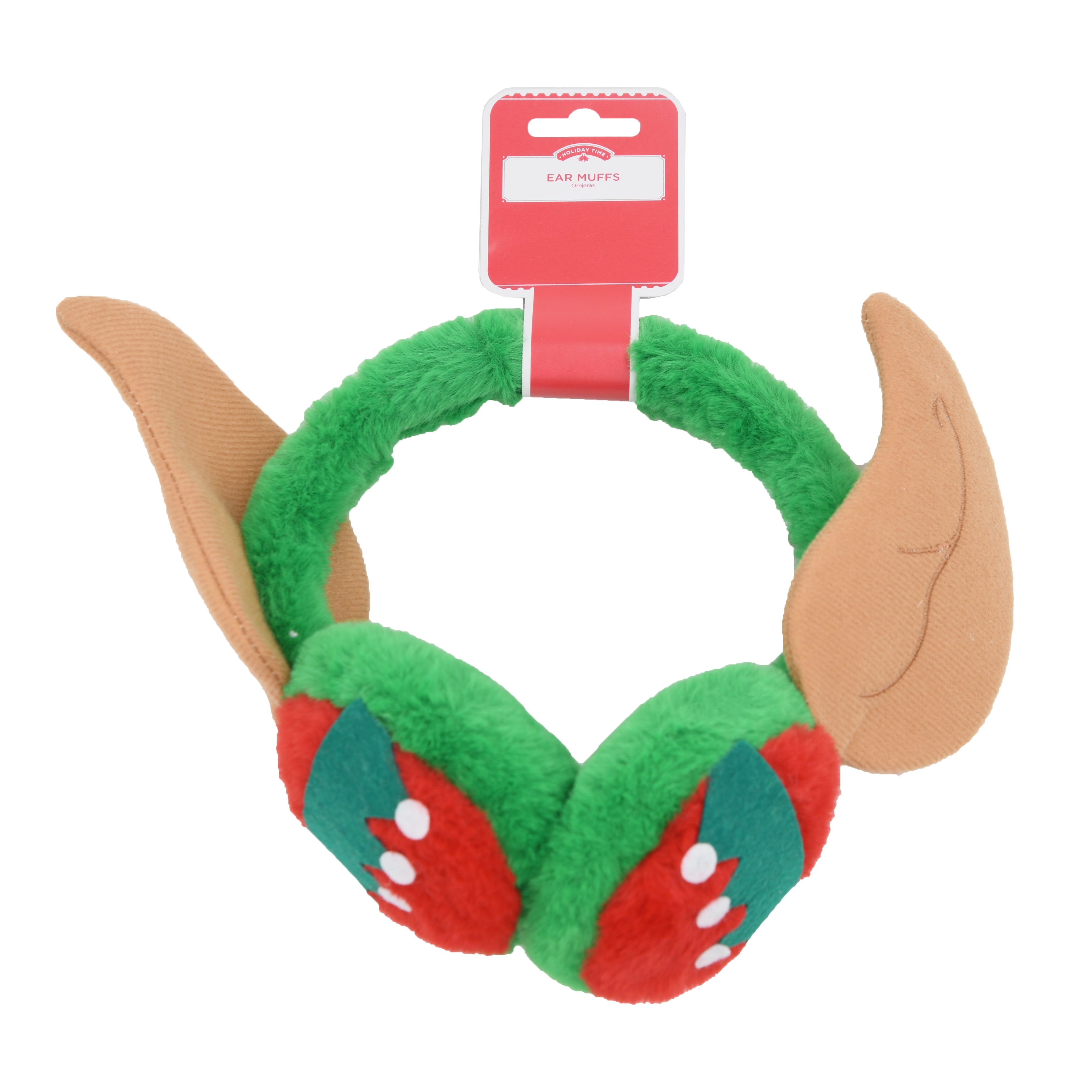 Holiday Time Christmas Elf Ear Muffs - Walmart.com