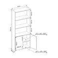 thumbnail image 4 of Librero 5 Repisas Moderno Estante Decorativo con Puertas Skal Living, 4 of 4