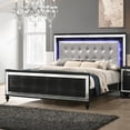 thumbnail image 6 of New Classic Furniture Contemporary Solid Wood 6/6 Ek Bed in Black, 6 of 6