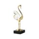 thumbnail image 3 of Figura de cisne coleccionable, artesanía artística, estatua de cisne para estantería de armario. Estilo C, 3 of 9