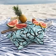 thumbnail image 4 of 2 Pack Outdoor Waterproof Throw Pillows, Abstraction Distortion Lines Art Decorative Square Pillow Case Patio Pillows for Chair Couch Sofa 16x16in, 4 of 9