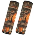thumbnail image 2 of 2 Pcs Seat Belt Strap Covers Pad for Car Soft Flannel Car Seat Belt Shoulder for All Cars Halloween Grocery, 2 of 8
