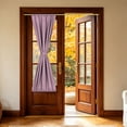 thumbnail image 1 of 1 PC Cortina para puerta francesa, 25" x 79" Cortinas térmicas aislantes de energía, drapeado de poliéster con bolsillo de varilla para tratamientos de ventanas de cocina y puerta de entrada, Rosa, 1 of 6