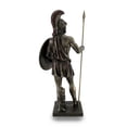 thumbnail image 4 of Greek Hero Ajax the Great Holding Spear and Shield Bronze Finish Statue, 4 of 4