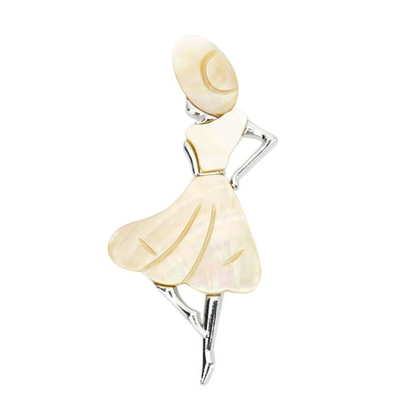 

Frcolor 1PC Sun Girl Brooch Abalone Shell Beauty Girl Shaped Brooch Delicate Shell Hat Beauty Girl Shaped Breastpin Multi-purpose Beauty Girl Shaped Pendant Corsage Creative Beauty Girl Shaped