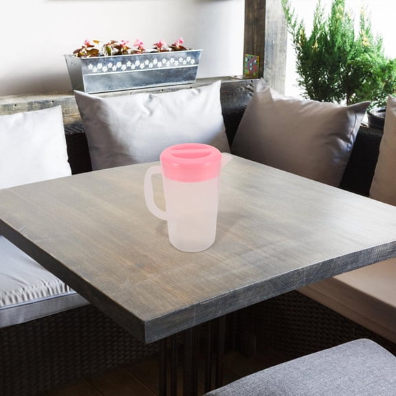 Homoyoyo Plastic Water Pitcher with Lid, 1 Gallon Capacity, -Free, 9.1x5.1in, Ideal for Home and Outdoor Use