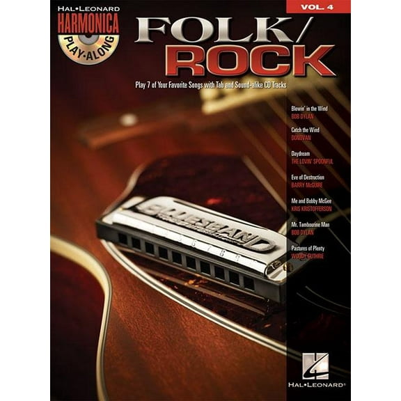 Harmonica Play-Along: Folk/Rock (Paperback) by Hal Leonard Publishing Corporation