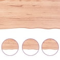 thumbnail image 4 of vidaXL Table Top Light Brown 140x60x(2-6) cm Treated Solid Wood Oak, 4 of 7