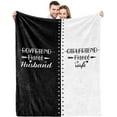 thumbnail image 1 of LHSHID Hubby and Wifey Polyester Throw Blanket Wedding Gift for Newlywed Couples 40"x50", 1 of 7