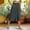 Dark Gray, variant on Swuxness Womens Solid Color Wide Leg Cropped Pants Elastic Waist with Pockets Relaxed Soft