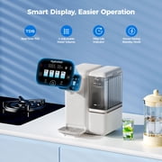 Countertop Reverse Osmosis Water Purifier with 6-Stage RO Filtration, Mineralization, and Smart Display Hydrofast B100 Ro Water Filter System