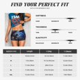 thumbnail image 5 of Fuzoiu Black And Blue Lightning Dragon Print Women's Workout Shorts,Workout Biker Shorts Women,Exercise Fitness Shorts,Scrunch Short, Athletic Shorts for Gym Yoga Running Sport Active-XX-Large, 5 of 8