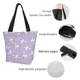 thumbnail image 3 of Kdxio Swan With Stars Women Reusable Grocery Bags Foldable Ripstop,Reusable Shopping Bags for Shopping,Gym,Gift, 3 of 5