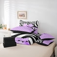 thumbnail image 6 of Homewish Polka Dots Bowknot Bedding Comforter Set 7-Piece for Kids Teens Boys Girls,Animal Zebra Print King Bedding Sets,Dreamy Princess Ultra Soft Bed Sheets,Microfiber Bedroom Decor,Reversible, 6 of 8