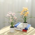 thumbnail image 4 of Artificial Potted Flower Plastic Realistic Fake Flower Home Office Decoration, 4 of 8