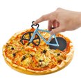 thumbnail image 1 of Cortador de pizza de acero inoxidable Forma de bicicleta de dos ruedas Cuchillo de corte de pizza Herramienta de pizza Cortador de pizza blanco, 1 of 8