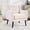 Beige, variant on Ebello Linen Accent Chair, Mid-Century Modern Upholstered Armchair with Thick Padded Seat for Living Room, Bedroom, Easy Assembly, Beige