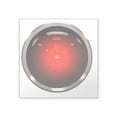 thumbnail image 1 of CafePress - HAL 9000 Eye Square Sticker 3 X 3 - Square Sticker 3" x 3", 1 of 1