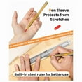 thumbnail image 4 of 4 Pack Tungsten Carbide Scriber with Magnet, Metal Scribe, with Extra 24 Replacement Marking Tip and Steel Ruler, 4 of 4