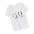 thumbnail image 3 of Camiseta de mujer con cuello redondo, trajes sencillos, camiseta de manga corta para viajes de oficina, regalo del día de San Valentín M, 3 of 8