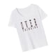 thumbnail image 3 of Camiseta de cuello redondo para mujer, traje sencillo, camiseta de manga corta para viajes de oficina, regalo del día de San Valentín M, 3 of 8