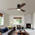thumbnail image 6 of Wellspeed 52 in. Indoor Flush Mount Integrated LED Ceiling Fan with 3 Solid Wood Blades, 6 of 16