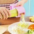 thumbnail image 4 of New Plastic Home Kitchen Gadget Tools Sharpen Cucumber Carrot Slicer Vegetable Grater Small Standart/ Spiral Double-Ended Grater Pink, 4 of 9