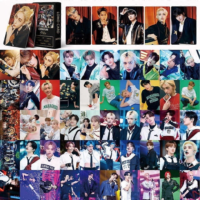 1set Stray Kids Photo Cards 55pcs Stray Kids Oddinary New Album Photo Cards Stray Kids Lomo Cards Stray Kids Maniac Photo Cards Gifts for Fans' Daught