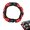 Red, variant on Car Steering Wheel Cover, 15 Inch Carbon Fiber Leather Full Surround Steering Wheel Protector, Anti-Slip Breathable Elastic Wheel Cover, Universal Car Interior Accessories for Most Vehicles, Red
