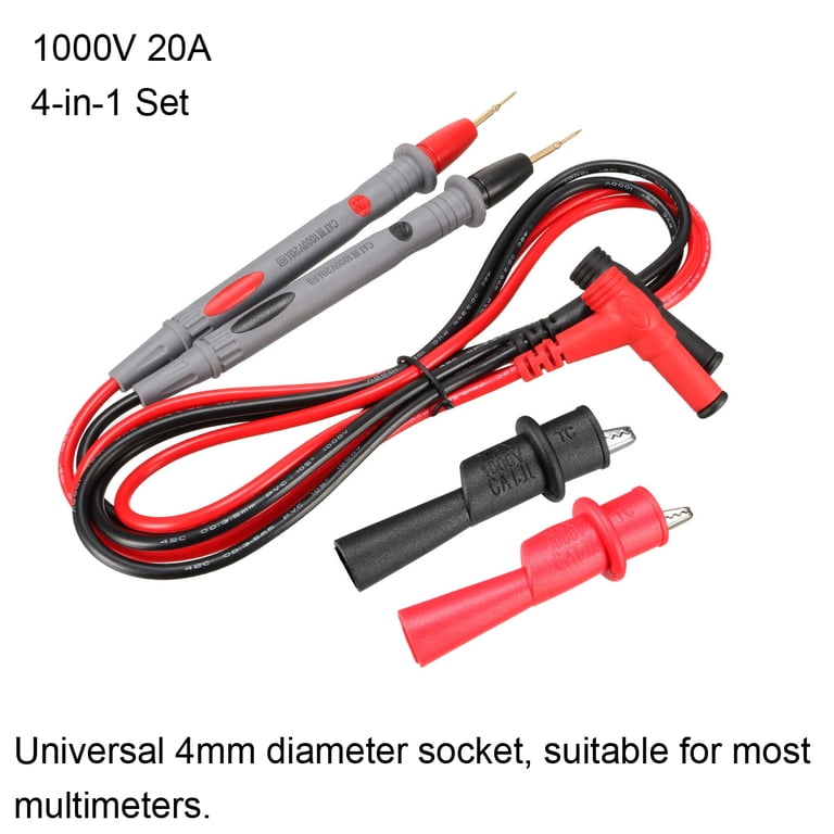1 Paar 1000V 20A Universal--Digital-Multimeter Dünne Spitze Nadel Stifte Blei Sonde Draht Kabel Vergoldung Multimeter Tester 1 Paar 1000V 20A Universal--Digital-Multimeter Dünne Spitze Nadel Stifte Blei Sonde Draht Kabel Vergoldung Multimeter Tester