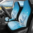 thumbnail image 2 of Yuyamidu Blue Butterfly Car Front Seat Covers Set of 2 Fashion Vehicle Seat Protective Covers for Cars Sedan SUV Automobile Interior Sets, 2 of 7