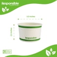 thumbnail image 2 of 6 oz Food Container Bowls | Tree-Less™ Compostable Paper, 2 of 3
