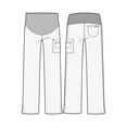 thumbnail image 5 of MED COUTURE Women's Sporty Stylish Stretchy Maternity Pants, Color: Pewter, Size: XS Petite (8727P-PWTR-XS), 5 of 5