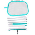 thumbnail image 3 of Pool Maintenance Kit with Leaf Skimmer Net,Telescopic Pole-18In Scrub Brush,Clean Sweep Debris From Wall,Floors,Steps, 3 of 8
