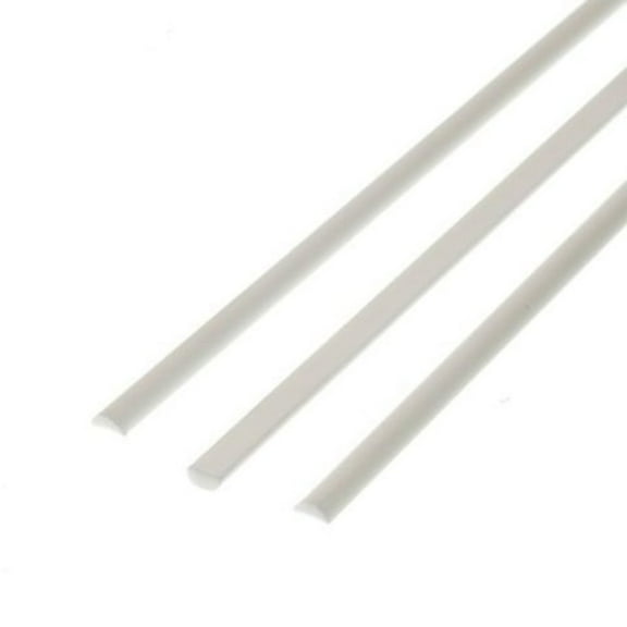 Evergreen Scale Models Half Round .100 3 EVG243 Plastic Building Supplies