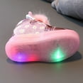 thumbnail image 3 of Bwdbhd Baby Girl Shoes LED Light Up Sneakers Kids Boys Girls Unisex Lace Up Shoes Little Kid Pink,7.5, 3 of 4